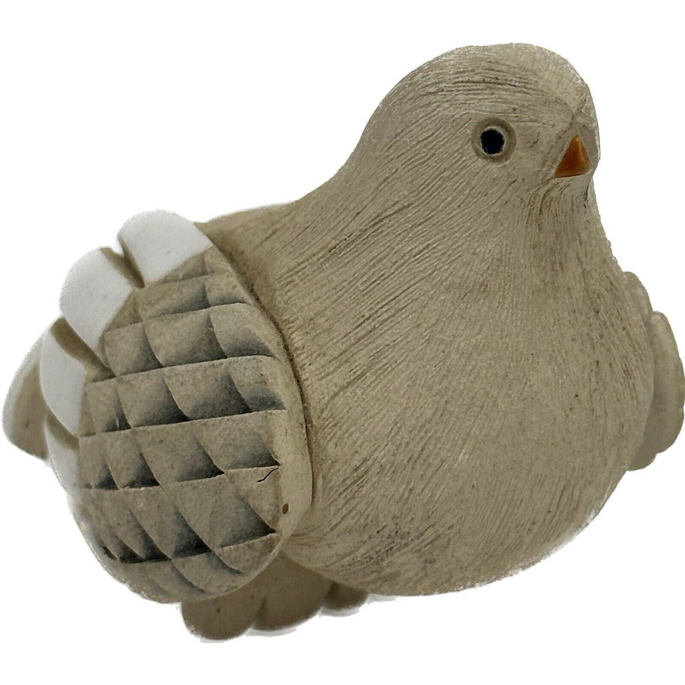 Vtg Dove Bird Clay Figurine Sculpture Artesania Rinconada Art 81  Core MCM Decor